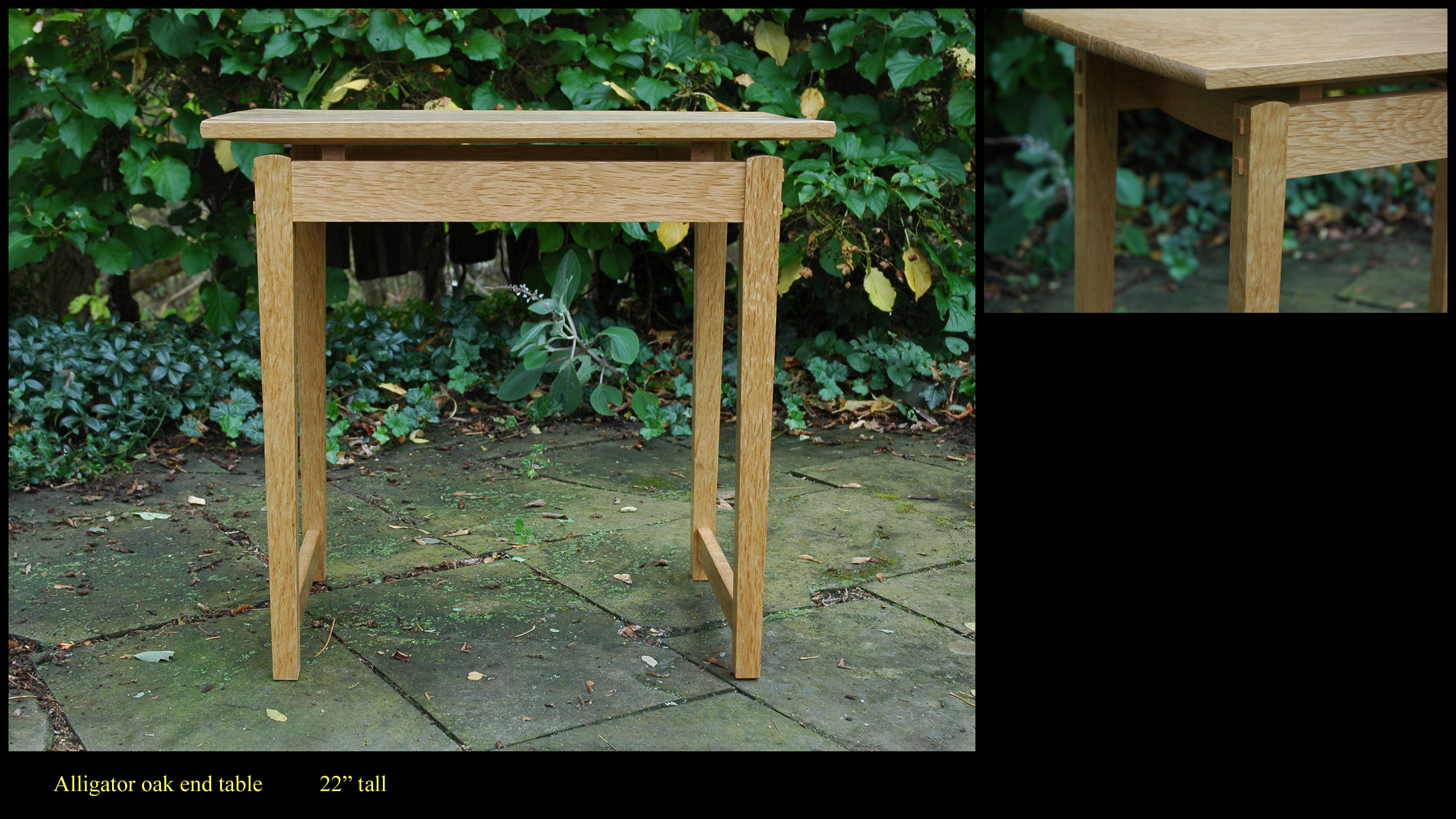alligator-oak-end-table