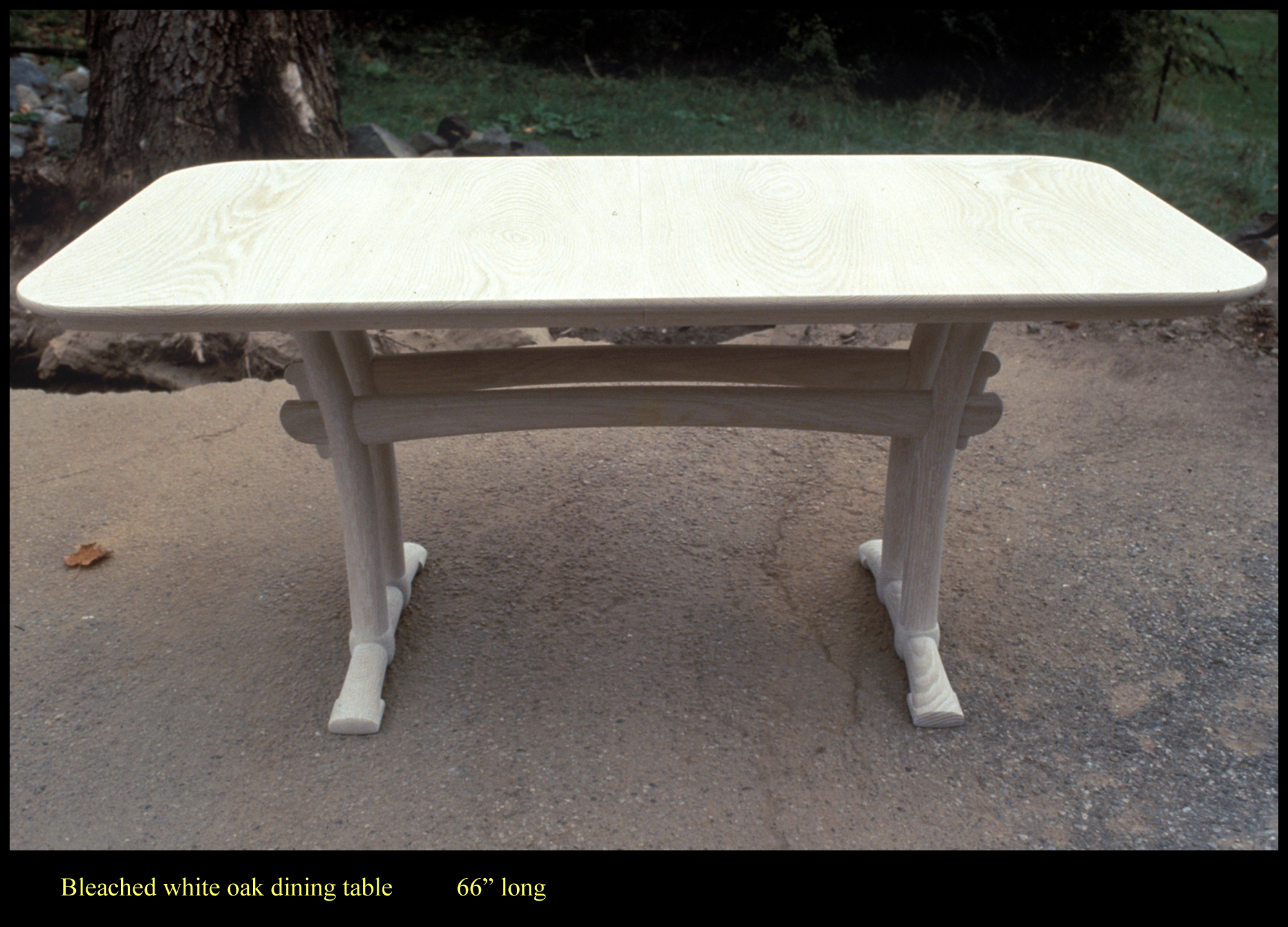 bleached dining room table