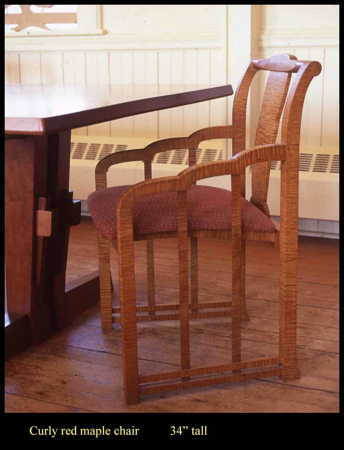 curly-red-maple-chair