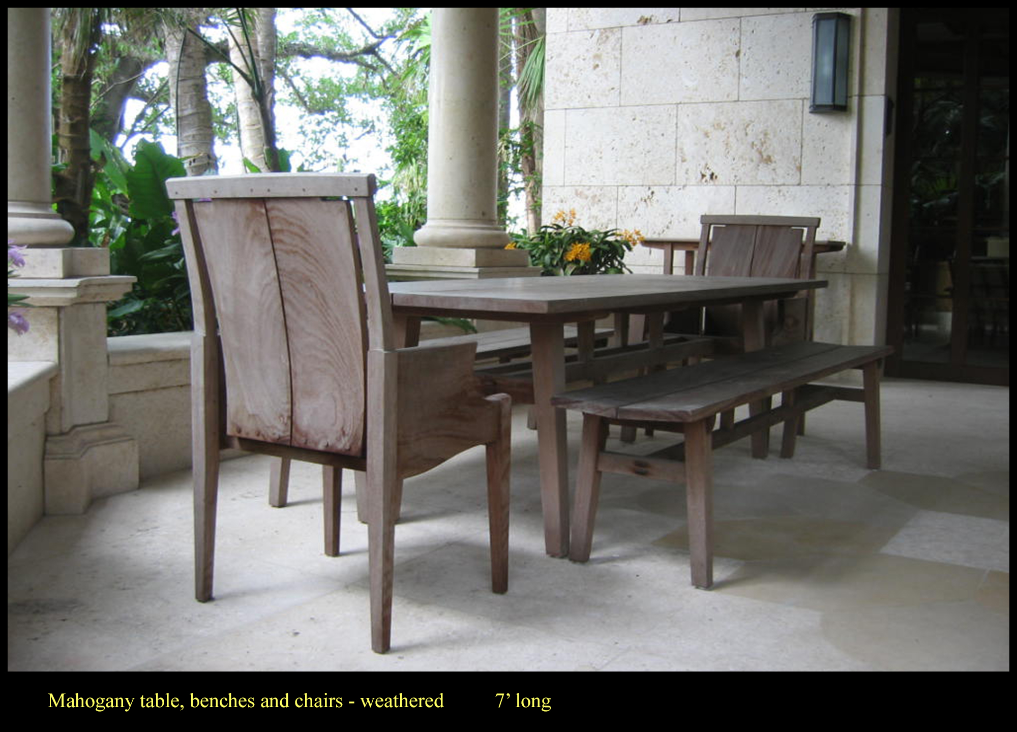 mahogany-table-benches-and-chairs-weathered