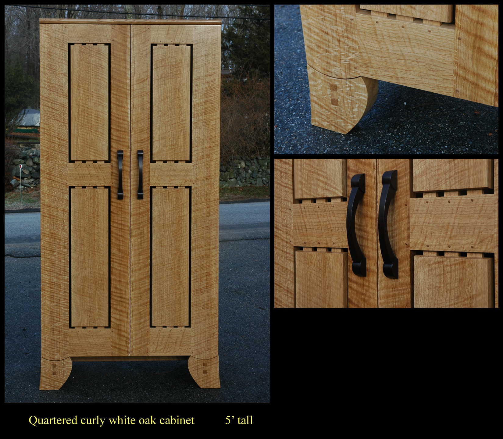 quartered-curly-white-oak-cabinet