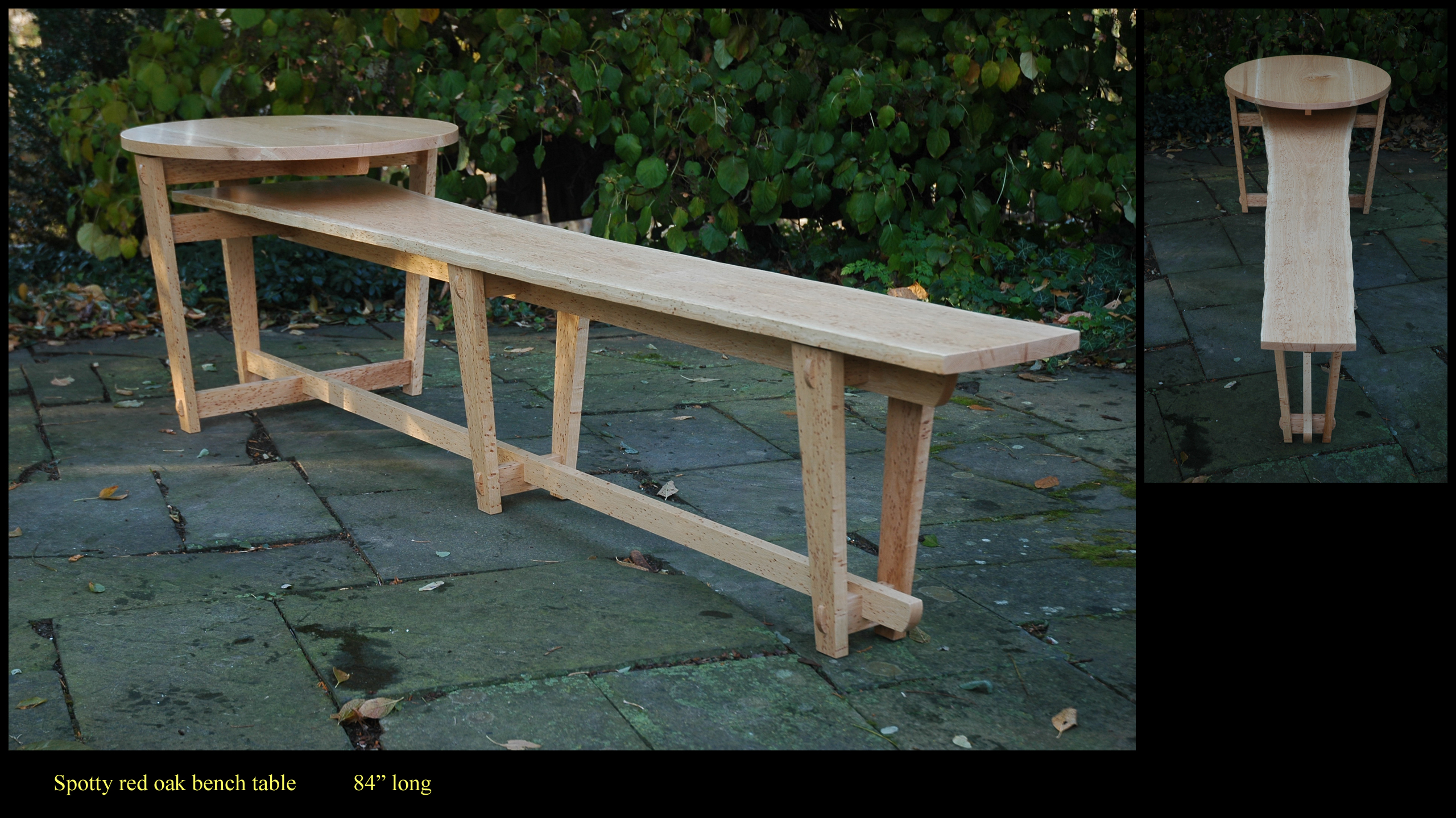 spotty-red-oak-bench-table