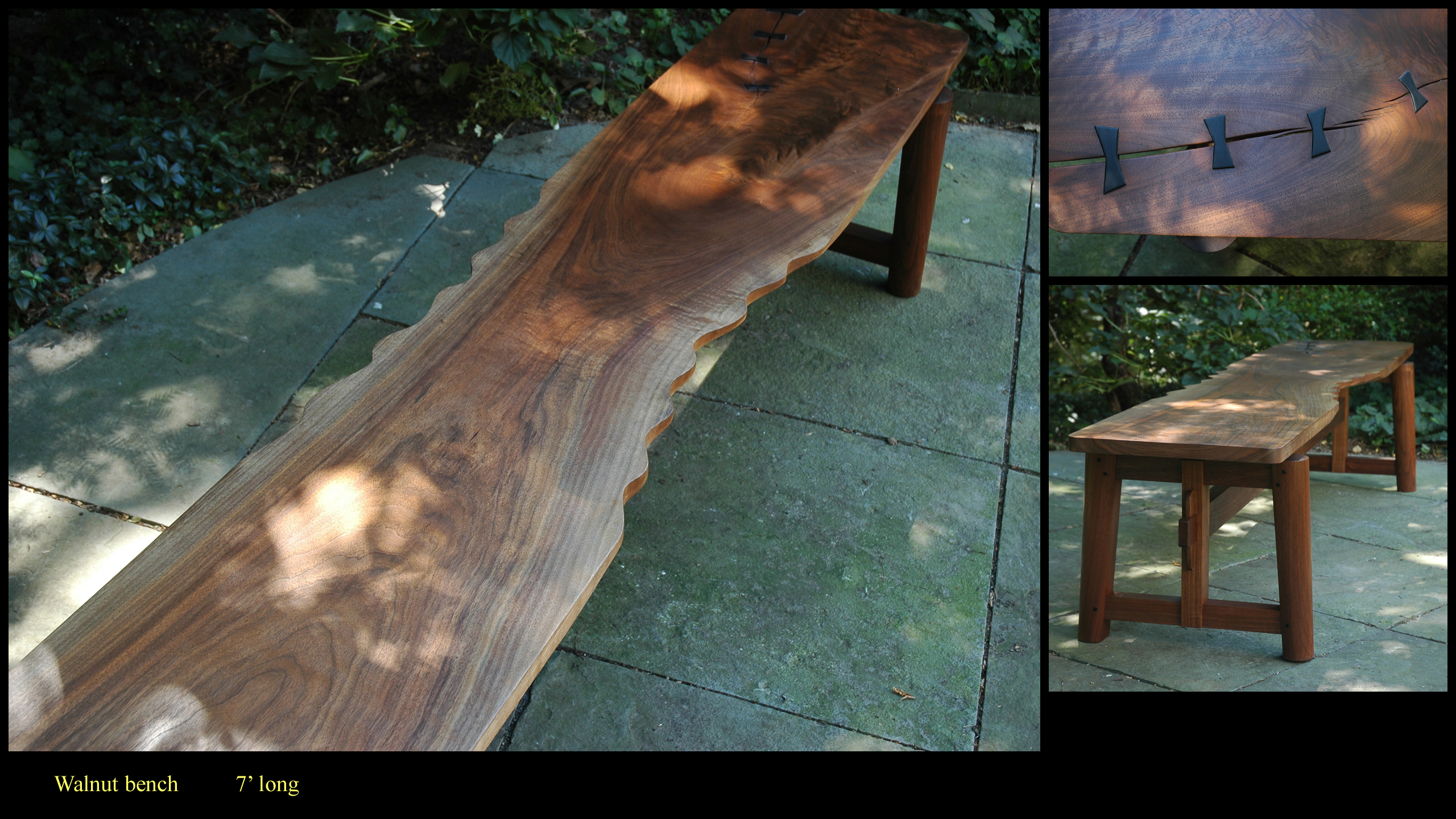 walnut-bench