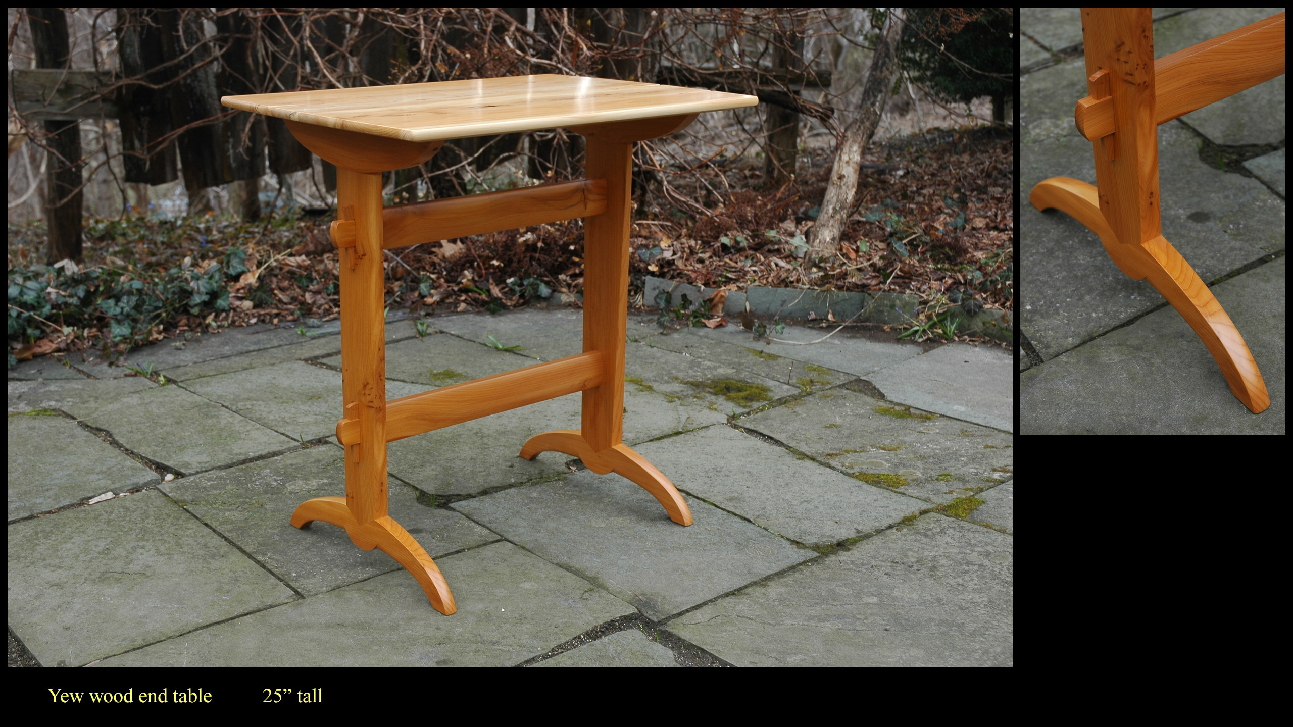 yew-wood-end-table