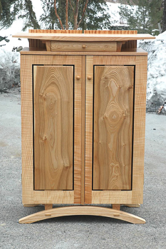 ash and hackberry cabinet